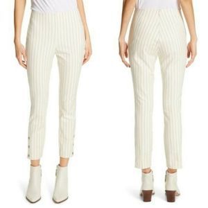 Rag & Bone Simone Slim Stretch Ankle Pants Ivory 4